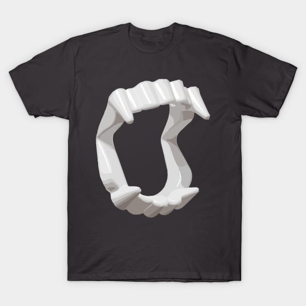 Fake Vampire Teeth T-Shirt by AO01